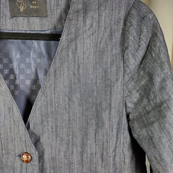 Salon De Magni Blue Blazer (Denim) Jacket See Pictures For Size Estimate - Picture 4 of 14